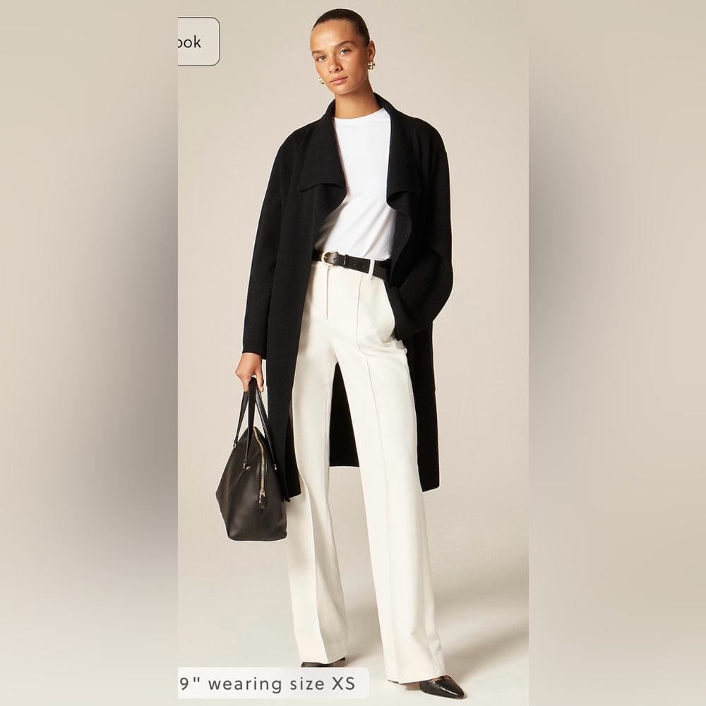 J.Crew Shawl-collar sweater blazer in black